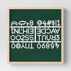 COPY - 12" x 12" Plastic Slat LetterBoard Green - Room Wall Decor